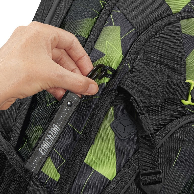 Rucksack Mate 30 Liter Lime Flash, Farbe: grün/oliv, Marke: Coocazoo, EAN: 4047443468918, Abmessungen in cm: 30x44x23, Bild 6 von 9