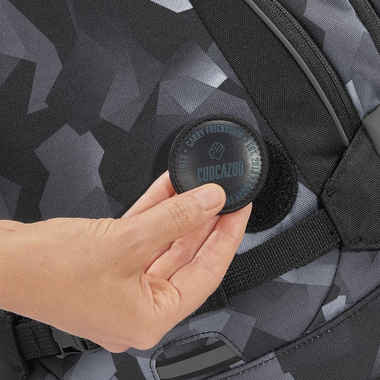 Rucksack Mate 30 Liter Grey Rocks, Farbe: grau, Marke: Coocazoo, EAN: 4047443471079, Abmessungen in cm: 30x44x23, Bild 5 von 9