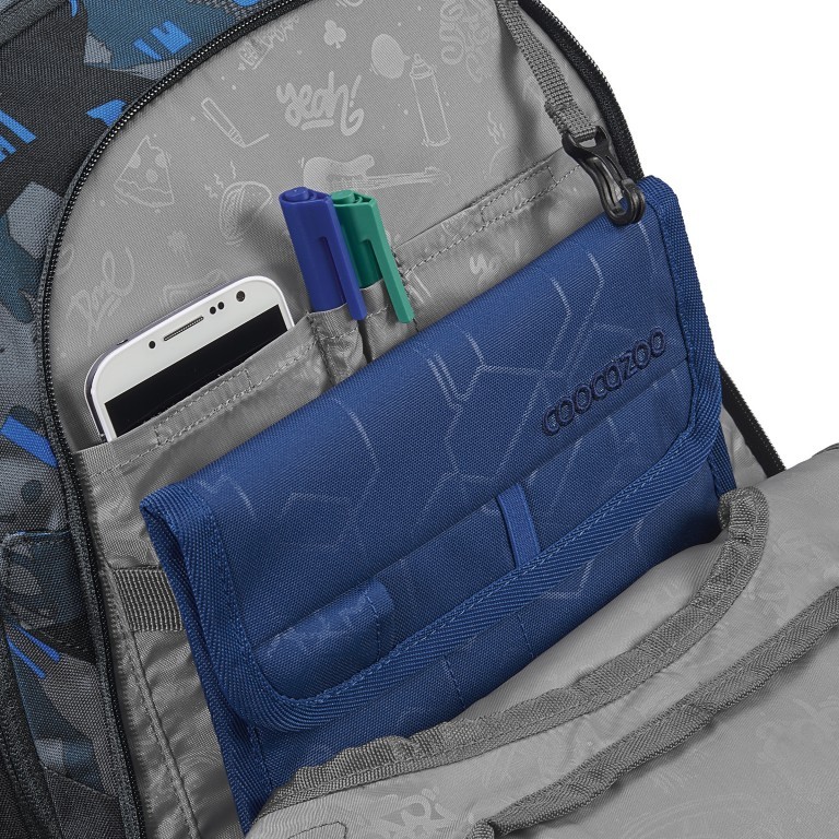 Rucksack Porter erweiterbar Blue Craft, Farbe: blau/petrol, Marke: Coocazoo, EAN: 4047443477569, Abmessungen in cm: 30x44x23, Bild 3 von 11