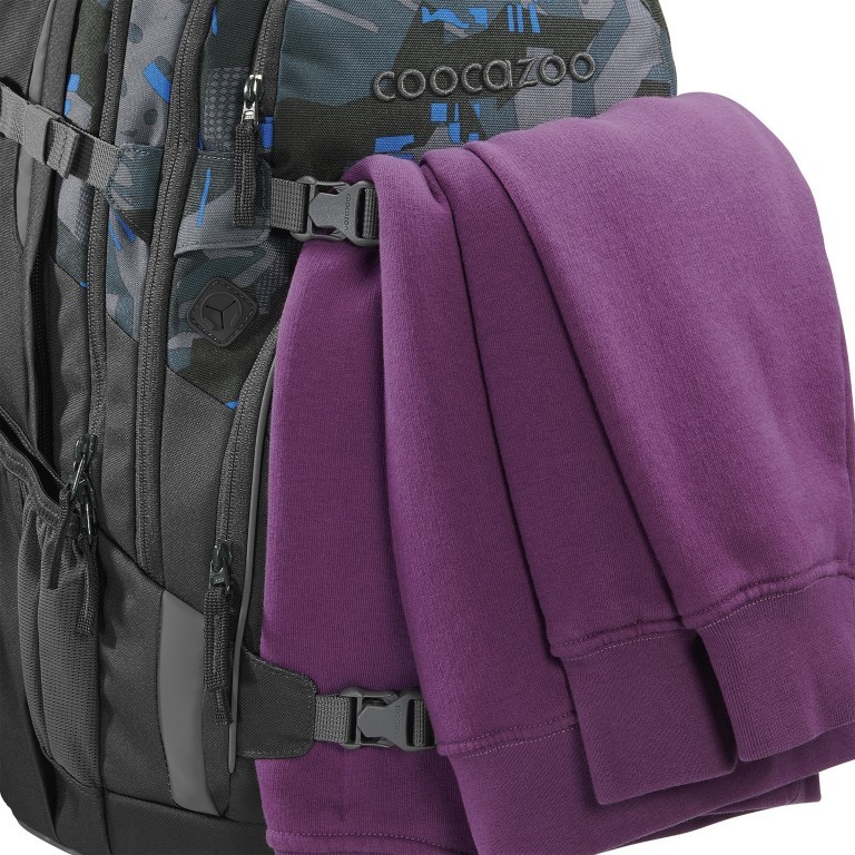 Rucksack Porter erweiterbar Blue Craft, Farbe: blau/petrol, Marke: Coocazoo, EAN: 4047443477569, Abmessungen in cm: 30x44x23, Bild 10 von 11