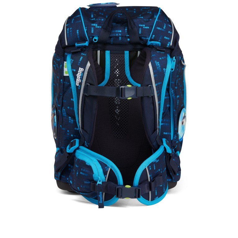 Schulranzen Pack Lumi Edition Set 6-teilig Modell 2022 TiefseetauchBär, Farbe: blau/petrol, Marke: Ergobag, EAN: 4057081119318, Abmessungen in cm: 25x35x22, Bild 5 von 15