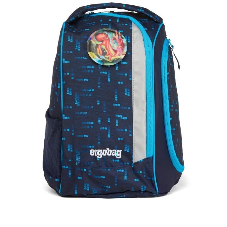 Schulranzen Pack Lumi Edition Set 6-teilig Modell 2022 TiefseetauchBär, Farbe: blau/petrol, Marke: Ergobag, EAN: 4057081119318, Abmessungen in cm: 25x35x22, Bild 10 von 15