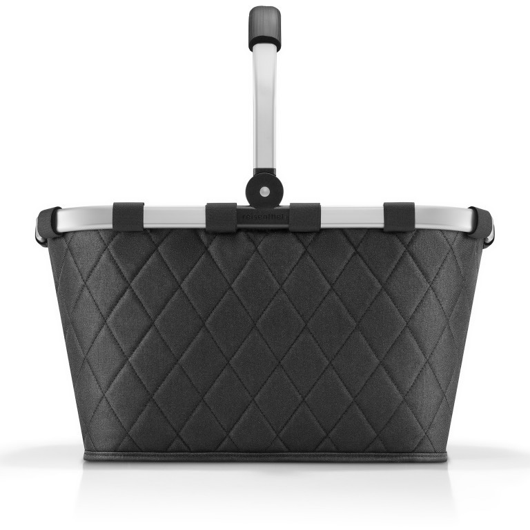 Einkaufskorb Carrybag Rhombus Black, Farbe: schwarz, Marke: Reisenthel, EAN: 4012013726941, Abmessungen in cm: 48x29x28, Bild 2 von 4