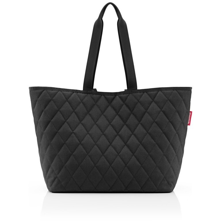 Shopper Classic Shopper XL Rhombus Black, Farbe: schwarz, Marke: Reisenthel, EAN: 4012013726927, Abmessungen in cm: 62x36x22, Bild 1 von 3