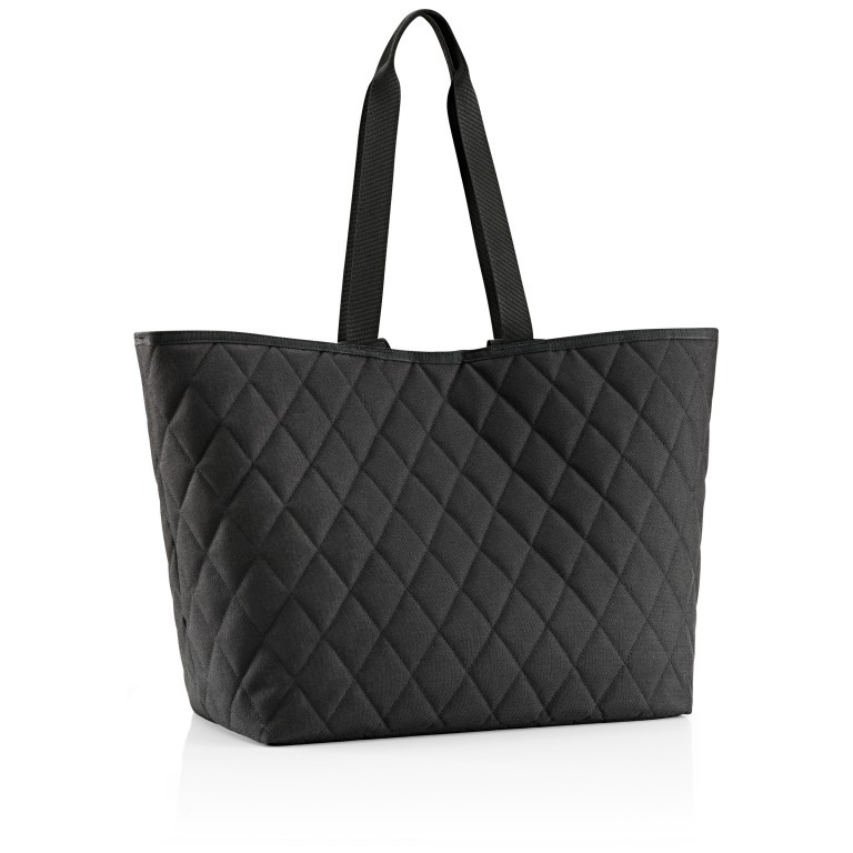 Shopper Classic Shopper XL Rhombus Black, Farbe: schwarz, Marke: Reisenthel, EAN: 4012013726927, Abmessungen in cm: 62x36x22, Bild 2 von 3