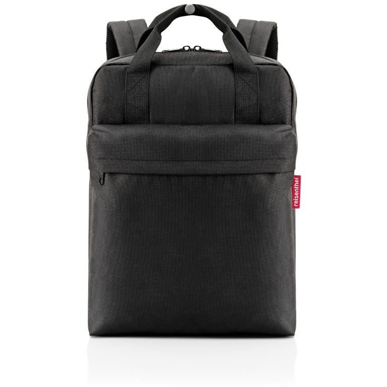 Rucksack Allday Backpack M mit Laptopfach 15 Zoll Black, Farbe: schwarz, Marke: Reisenthel, EAN: 4012013728129, Abmessungen in cm: 30x39x13, Bild 1 von 3