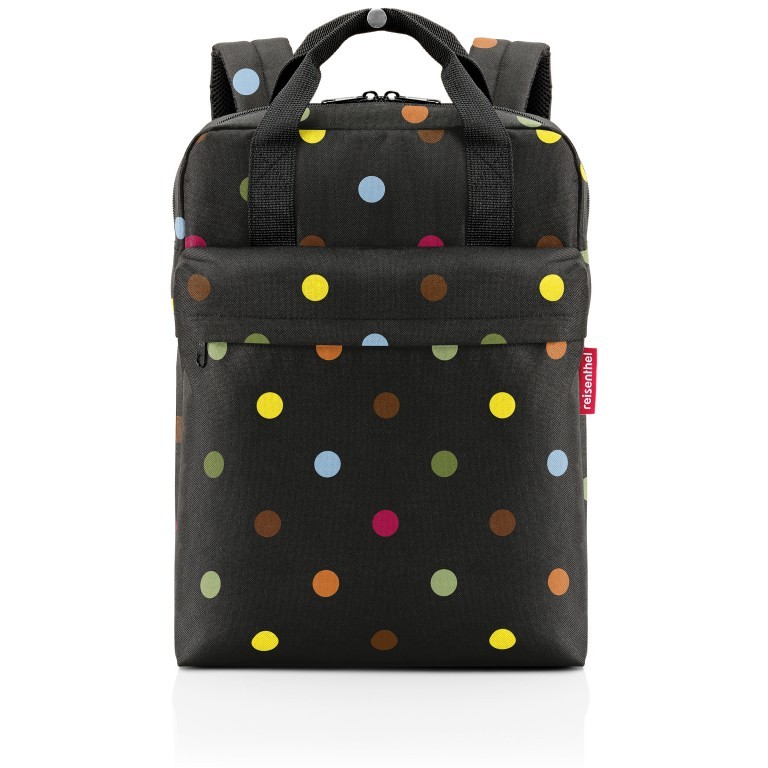 Rucksack Allday Backpack M mit Laptopfach 15 Zoll Dots, Farbe: bunt, Marke: Reisenthel, EAN: 4012013728099, Abmessungen in cm: 30x39x13, Bild 1 von 3