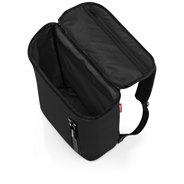 Rucksack Overnighter Backpack M mit Laptopfach 15 Zoll Black, Farbe: schwarz, Marke: Reisenthel, EAN: 4012013728075, Abmessungen in cm: 30x41x15, Bild 3 von 3