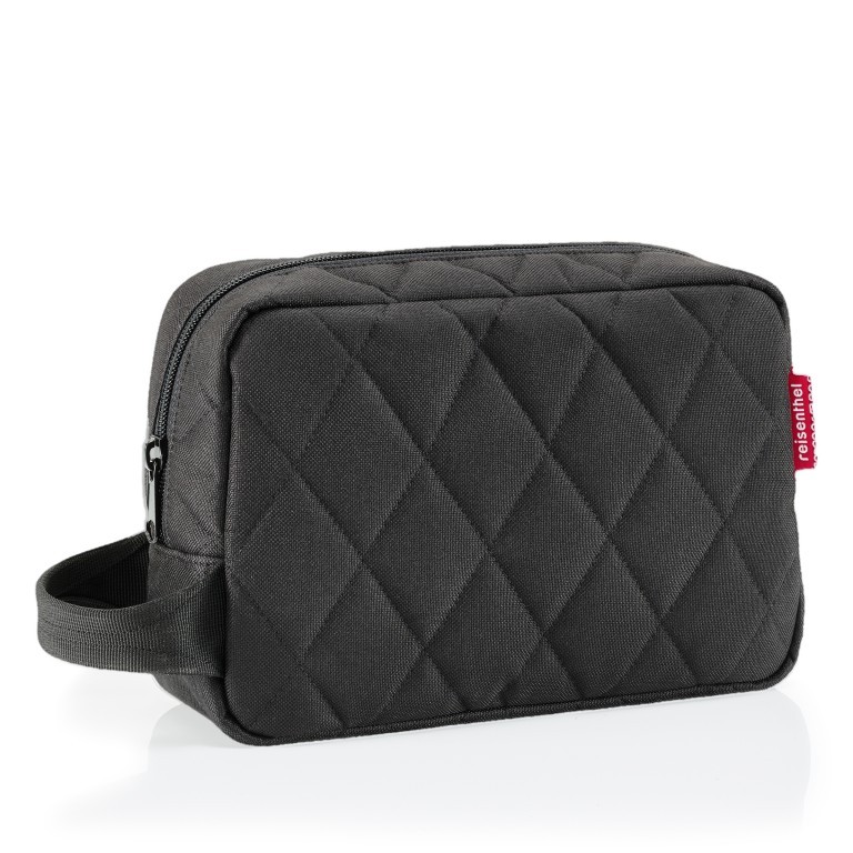 Kulturbeutel Cosmetic Pouch Rhombus Black, Farbe: schwarz, Marke: Reisenthel, EAN: 4012013726873, Abmessungen in cm: 26x17x9, Bild 1 von 2