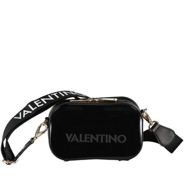 Umhängetasche Sabal Lack Nero, Farbe: schwarz, Marke: Valentino Bags, EAN: 8058043515793, Abmessungen in cm: 20x12x4, Bild 1 von 6