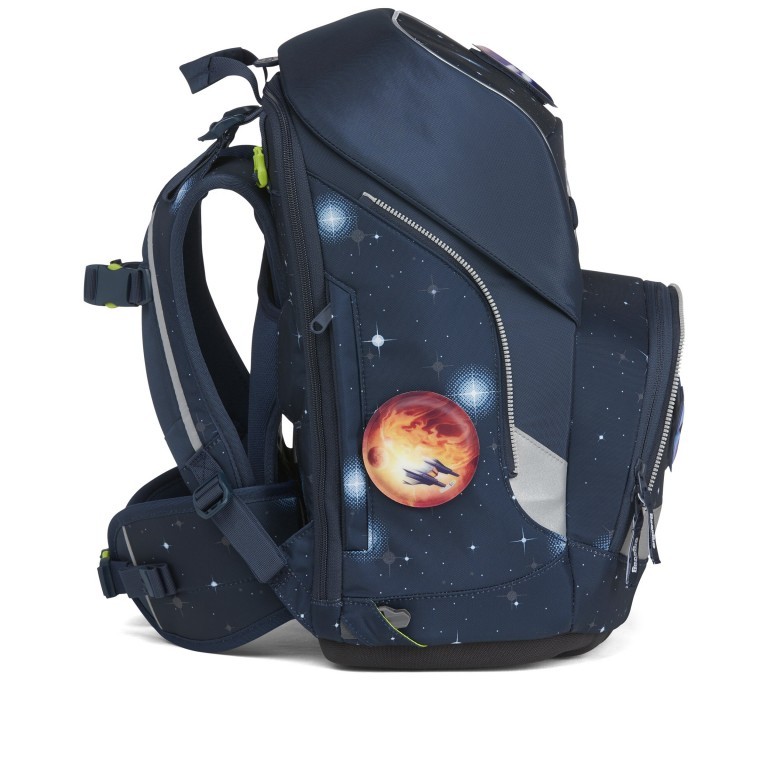 Schulranzen Wide Galaxy Glow Edition Set 5-teilig KoBärnikus, Farbe: blau/petrol, Marke: Ergobag, EAN: 4057081124381, Abmessungen in cm: 28x40x25, Bild 3 von 11