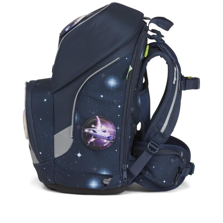 Schulranzen Wide Galaxy Glow Edition Set 5-teilig KoBärnikus, Farbe: blau/petrol, Marke: Ergobag, EAN: 4057081124381, Abmessungen in cm: 28x40x25, Bild 4 von 11