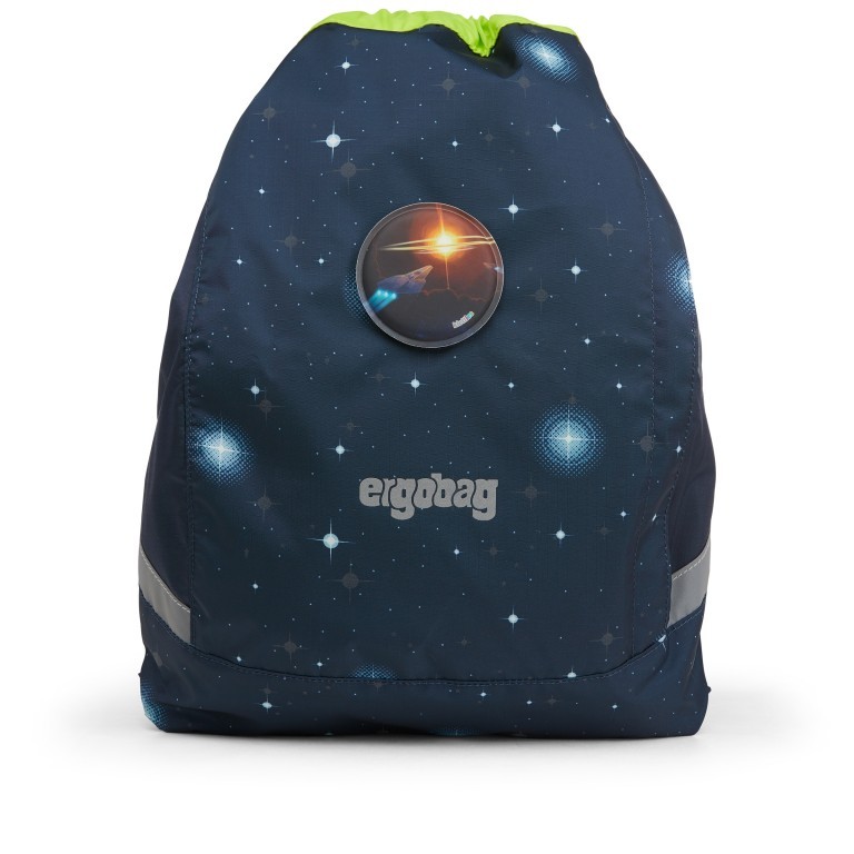 Schulranzen Wide Galaxy Glow Edition Set 5-teilig KoBärnikus, Farbe: blau/petrol, Marke: Ergobag, EAN: 4057081124381, Abmessungen in cm: 28x40x25, Bild 8 von 11