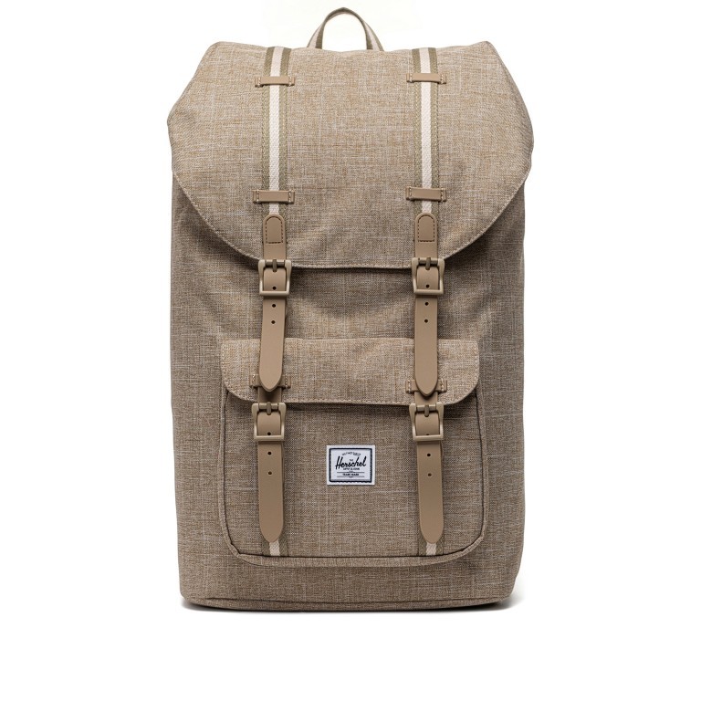 Rucksack Little America mit Laptopfach 15 Zoll Volumen 23 Liter Tobacco Crosshatch, Farbe: braun, Marke: Herschel, EAN: 0828432529810, Abmessungen in cm: 28.56x49.9x17.78, Bild 1 von 5