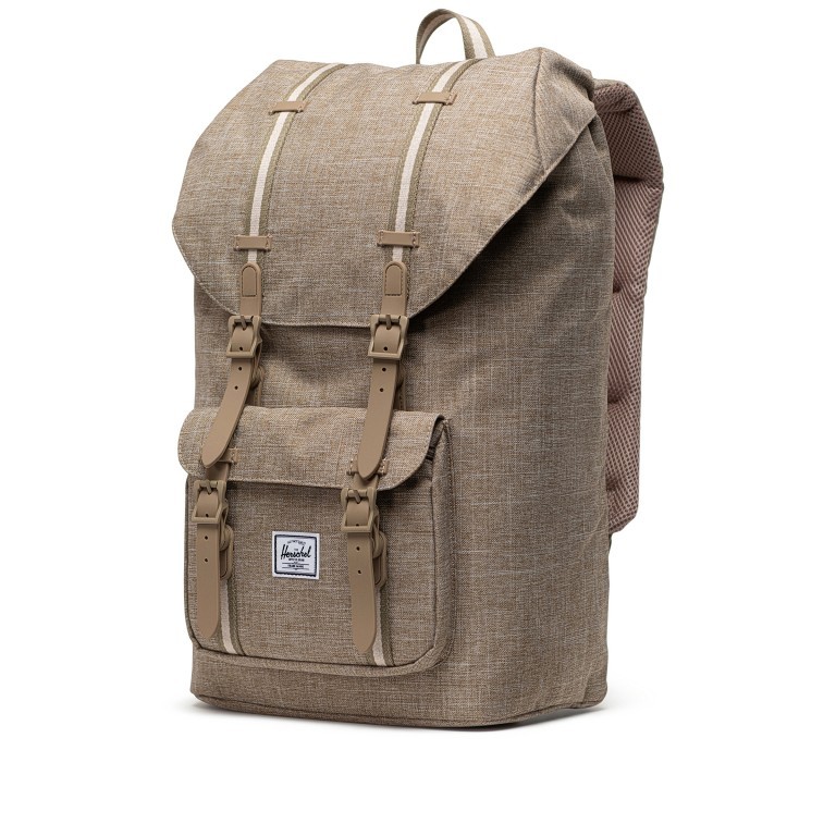 Rucksack Little America mit Laptopfach 15 Zoll Volumen 23 Liter Tobacco Crosshatch, Farbe: braun, Marke: Herschel, EAN: 0828432529810, Abmessungen in cm: 28.56x49.9x17.78, Bild 3 von 5