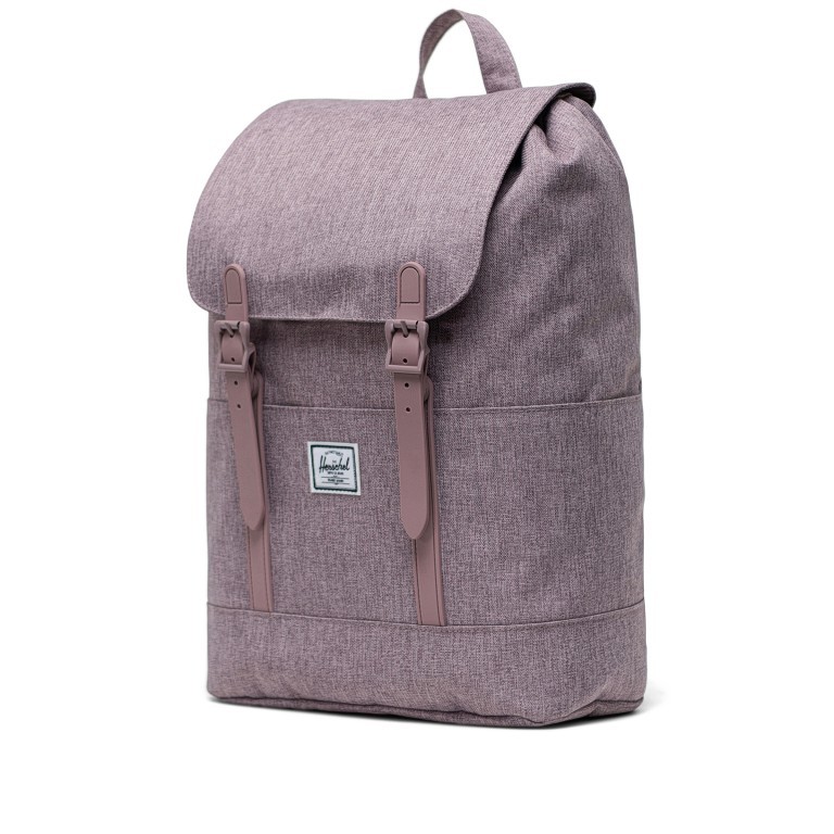 Rucksack Retreat Small Rubber Straps Volumen 14.5 Liter Quail Crosshatch, Farbe: flieder/lila, Marke: Herschel, EAN: 0828432529087, Abmessungen in cm: 27.94x41.91x13.97, Bild 3 von 6