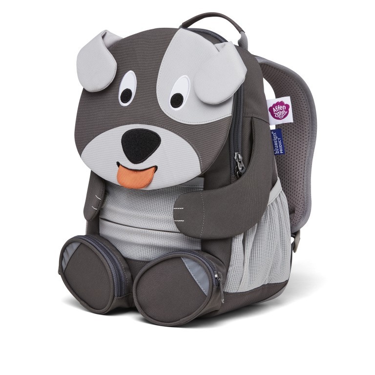 Rucksack Großer Freund für Kinder Hund, Farbe: grau, Marke: Affenzahn, EAN: 4057081048793, Abmessungen in cm: 20x31x12, Bild 2 von 5