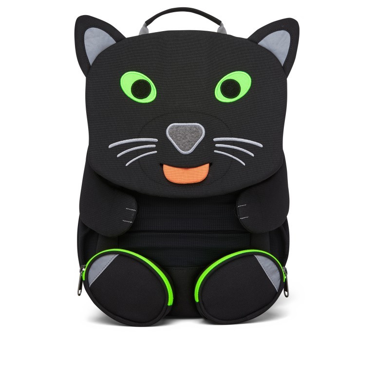 Rucksack Großer Freund für Kinder Schwarzer Panther, Farbe: schwarz, Marke: Affenzahn, EAN: 4057081102013, Abmessungen in cm: 20x31x12, Bild 1 von 5