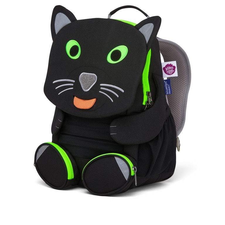 Rucksack Großer Freund für Kinder Schwarzer Panther, Farbe: schwarz, Marke: Affenzahn, EAN: 4057081102013, Abmessungen in cm: 20x31x12, Bild 2 von 5