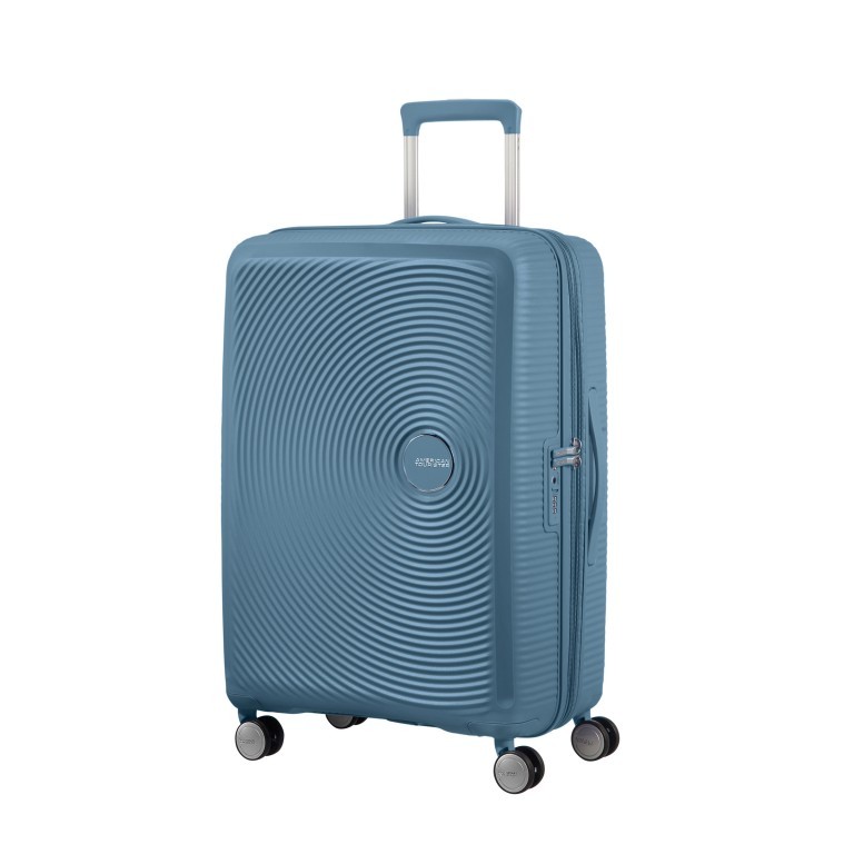 Trolley Soundbox 4-Rollen 67 cm Stone Blue, Farbe: blau/petrol, Marke: American Tourister, EAN: 5400520102928, Abmessungen in cm: 46.5x67x29, Bild 1 von 11