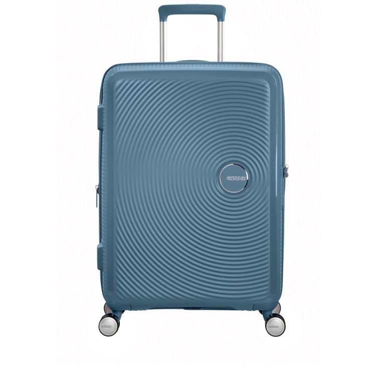 Trolley Soundbox 4-Rollen 67 cm Stone Blue, Farbe: blau/petrol, Marke: American Tourister, EAN: 5400520102928, Abmessungen in cm: 46.5x67x29, Bild 2 von 11