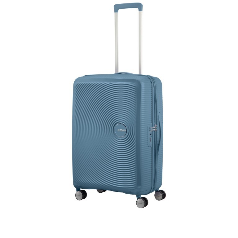 Trolley Soundbox 4-Rollen 67 cm Stone Blue, Farbe: blau/petrol, Marke: American Tourister, EAN: 5400520102928, Abmessungen in cm: 46.5x67x29, Bild 6 von 11