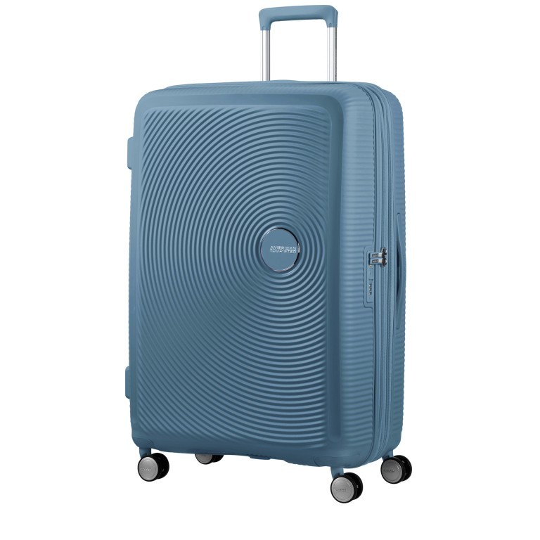 Trolley Soundbox 4-Rollen 77 cm Stone Blue, Farbe: blau/petrol, Marke: American Tourister, EAN: 5400520102942, Abmessungen in cm: 51.5x77x29.5, Bild 1 von 12