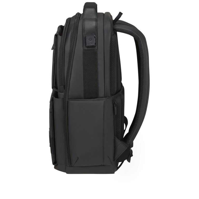 Rucksack Openroad Backpack mit Laptopfach 15 Zoll Orange Black, Farbe: schwarz, Marke: Samsonite, EAN: 5400520182944, Abmessungen in cm: 30x45x18, Bild 3 von 12