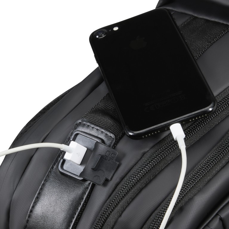 Rucksack Openroad Backpack mit Laptopfach 15 Zoll Orange Black, Farbe: schwarz, Marke: Samsonite, EAN: 5400520182944, Abmessungen in cm: 30x45x18, Bild 11 von 12