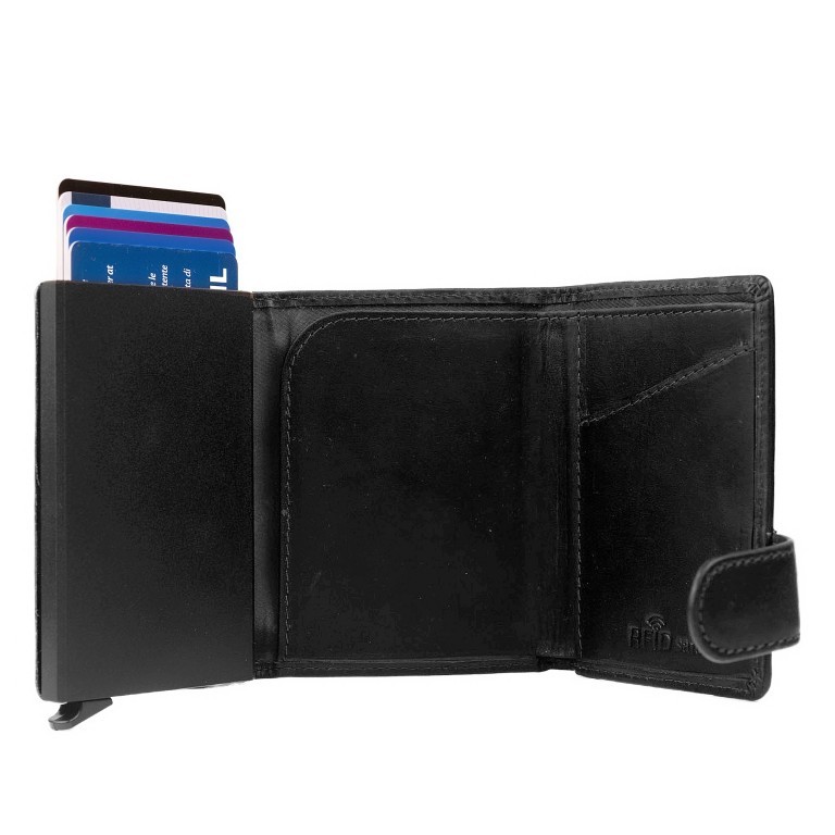Geldbörse Leicester mit RFID-Schutz Black, Farbe: schwarz, Marke: The Chesterfield Brand, EAN: 8719241062006, Abmessungen in cm: 7x10x2, Bild 3 von 5