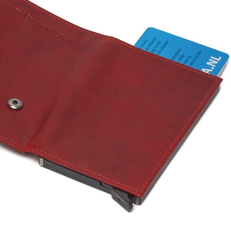 Geldbörse Mannheim mit RFID-Schutz Red, Farbe: rot/weinrot, Marke: The Chesterfield Brand, EAN: 8719241080109, Abmessungen in cm: 7x10x2, Bild 5 von 5