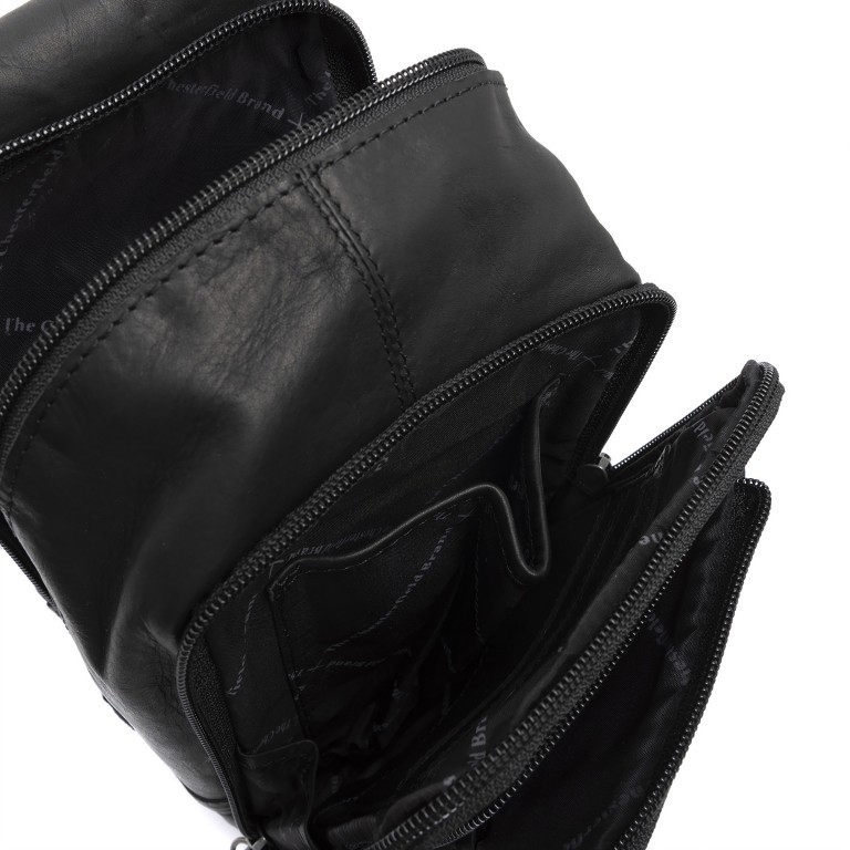 Umhängetasche Riga Black, Farbe: schwarz, Marke: The Chesterfield Brand, EAN: 8719241073873, Abmessungen in cm: 13x24x6, Bild 5 von 7