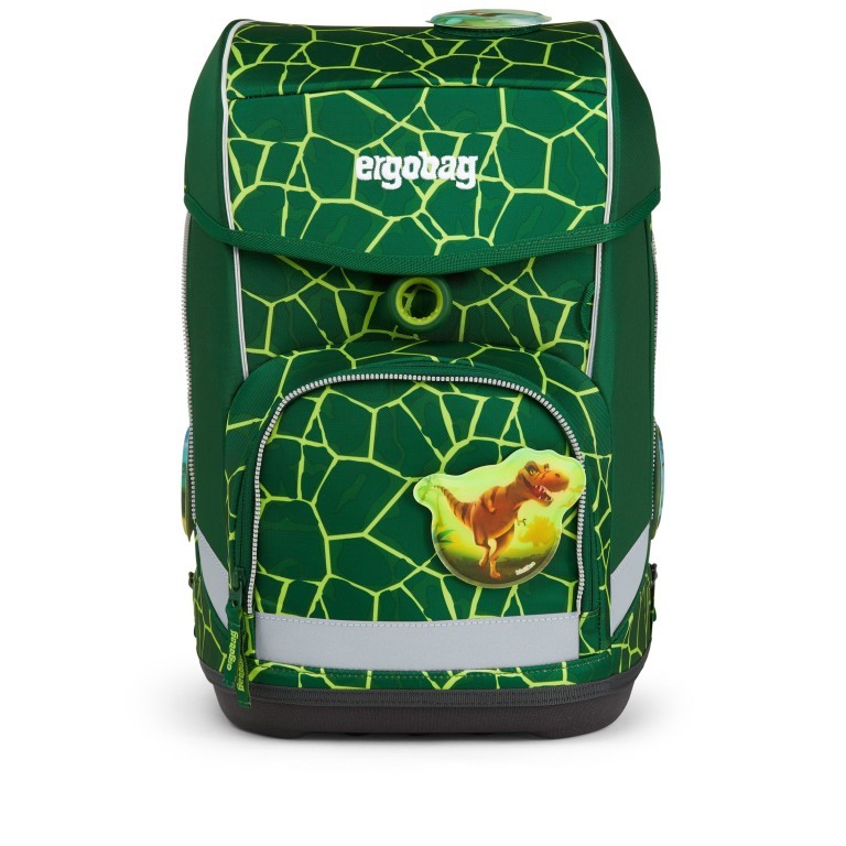 Schulranzen Cubo Set 5-teilig Modell 2022 BärRex, Farbe: grün/oliv, Marke: Ergobag, EAN: 4057081119547, Abmessungen in cm: 25x40x20, Bild 2 von 12