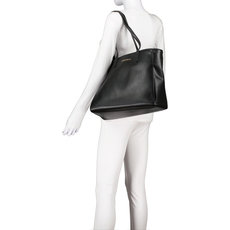 Shopper Donuts 2 in 1 mit herausnehmbarem Etui Nero, Farbe: schwarz, Marke: Valentino Bags, EAN: 8058043734743, Abmessungen in cm: 36x27x15.5, Bild 4 von 8