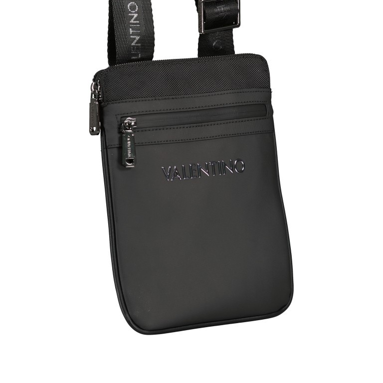 Umhängetasche Plin Nero, Farbe: schwarz, Marke: Valentino Bags, EAN: 8058043739984, Abmessungen in cm: 21x25x2, Bild 2 von 6