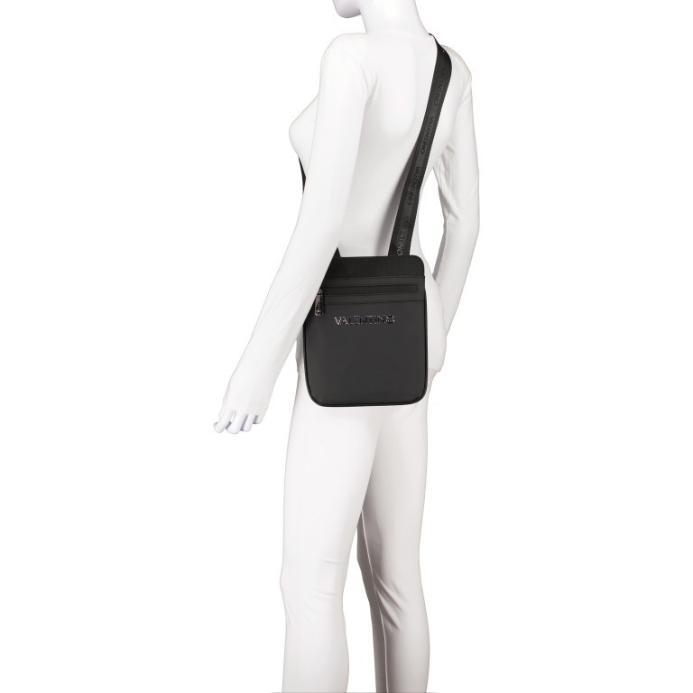 Umhängetasche Plin Nero, Farbe: schwarz, Marke: Valentino Bags, EAN: 8058043739984, Abmessungen in cm: 21x25x2, Bild 5 von 6