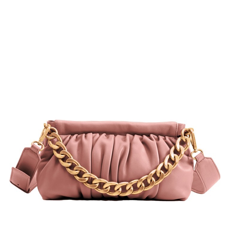 Umhängetasche / Clutch Soft Volume Ruby Silky Leather Rose Pink, Farbe: rosa/pink, Marke: Les Visionnaires, EAN: 4260711670008, Abmessungen in cm: 32x16x10, Bild 1 von 6