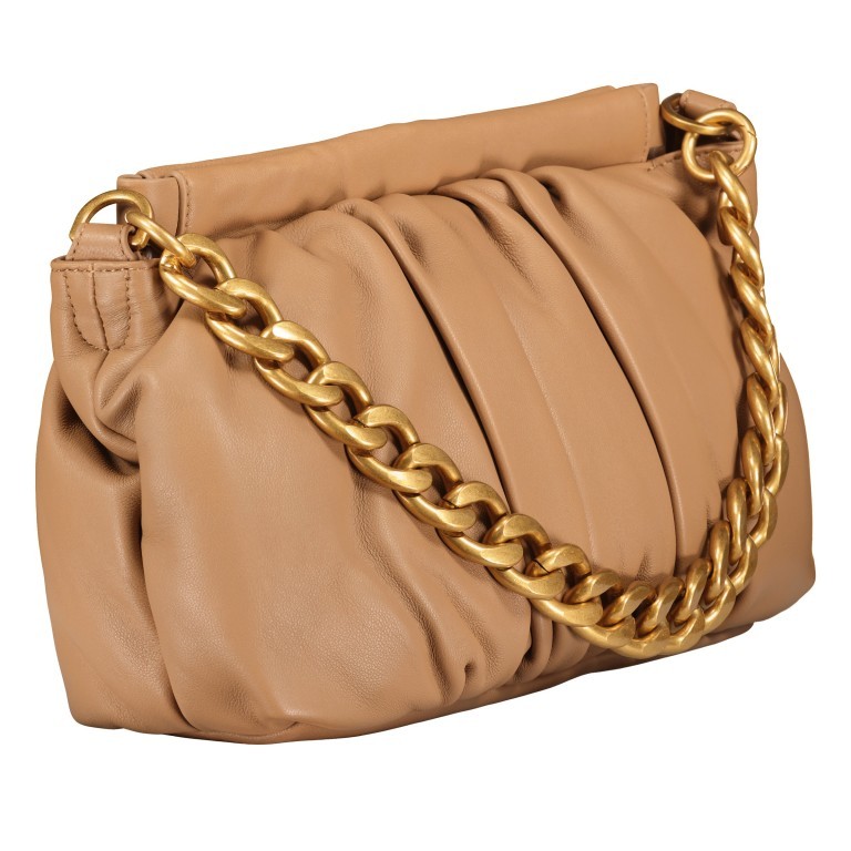 Umhängetasche / Clutch Soft Volume Lucy Silky Leather Caramel, Farbe: cognac, Marke: Les Visionnaires, EAN: 4260711671876, Abmessungen in cm: 40.5x19x10, Bild 3 von 9