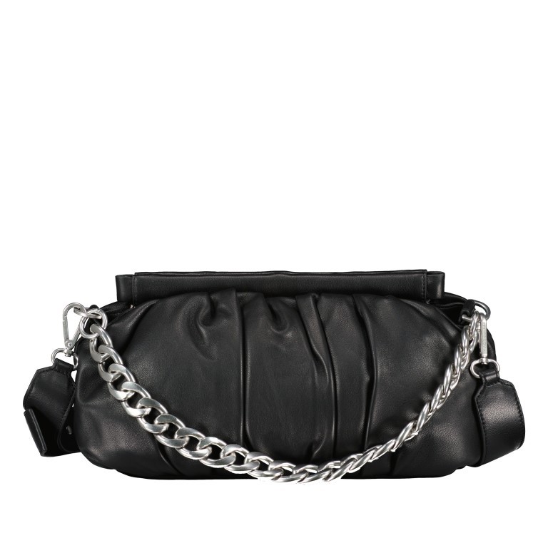 Umhängetasche / Clutch Soft Volume Lucy Silky Leather Black, Farbe: schwarz, Marke: Les Visionnaires, EAN: 4260711672026, Abmessungen in cm: 40.5x19x10, Bild 1 von 9