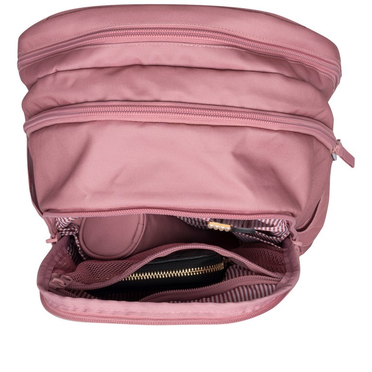 Rucksack Urban Midi mit separatem Laptopfach 15 Zoll Ash Rose, Farbe: rosa/pink, Marke: Beckmann, EAN: 7049982201336, Abmessungen in cm: 29x44x21, Bild 6 von 7