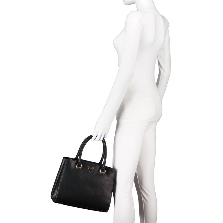 Handtasche Alexie Black, Farbe: schwarz, Marke: Guess, EAN: 0190231566748, Abmessungen in cm: 29x23.5x11.5, Bild 4 von 7