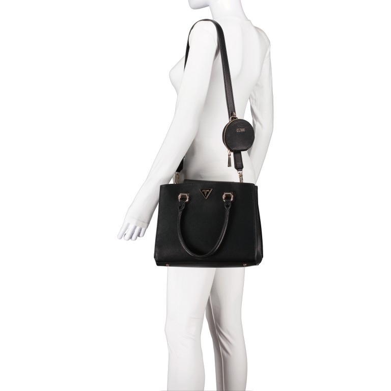 Handtasche Alexie Black, Farbe: schwarz, Marke: Guess, EAN: 0190231566748, Abmessungen in cm: 29x23.5x11.5, Bild 5 von 7