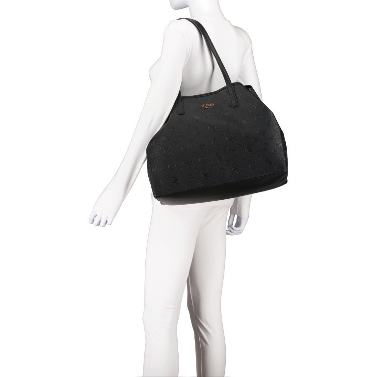 Shopper Vikky variabel in der Form Black, Farbe: schwarz, Marke: Guess, EAN: 0190231602576, Abmessungen in cm: 39x33x17, Bild 4 von 7