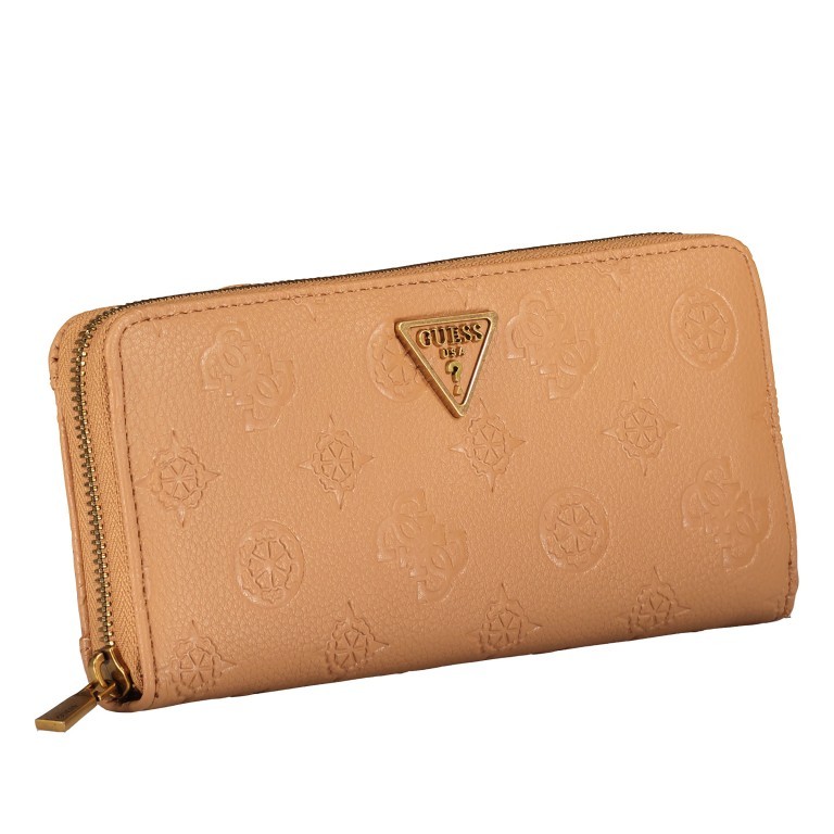 Geldbörse Helaina mit abnehmbarer Handschlaufe Caramel, Farbe: cognac, Marke: Guess, EAN: 0190231603122, Abmessungen in cm: 20x10x2.5, Bild 2 von 5