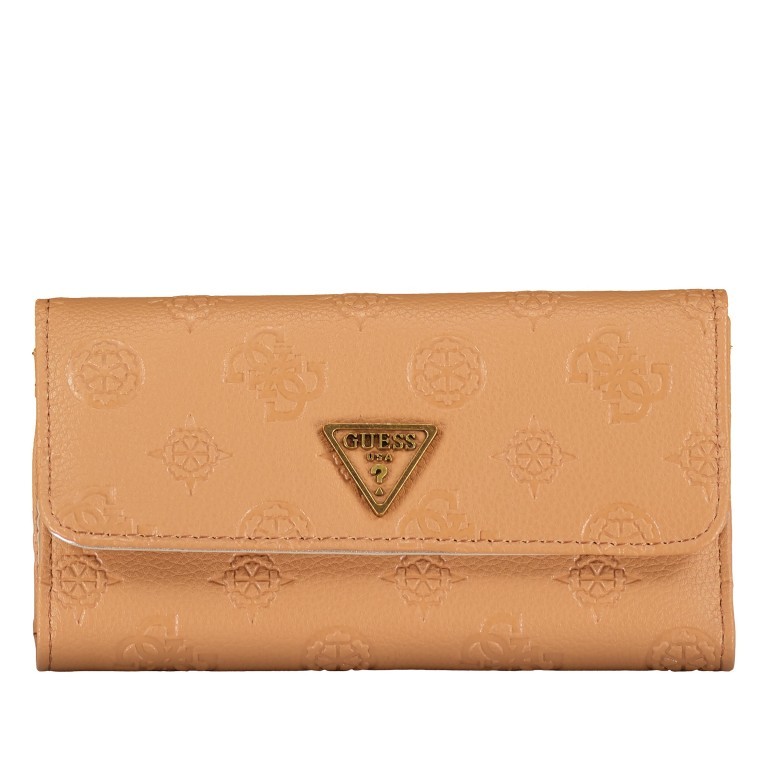 Geldbörse Helaina Caramel, Farbe: cognac, Marke: Guess, EAN: 0190231603160, Abmessungen in cm: 19x11x3, Bild 1 von 4