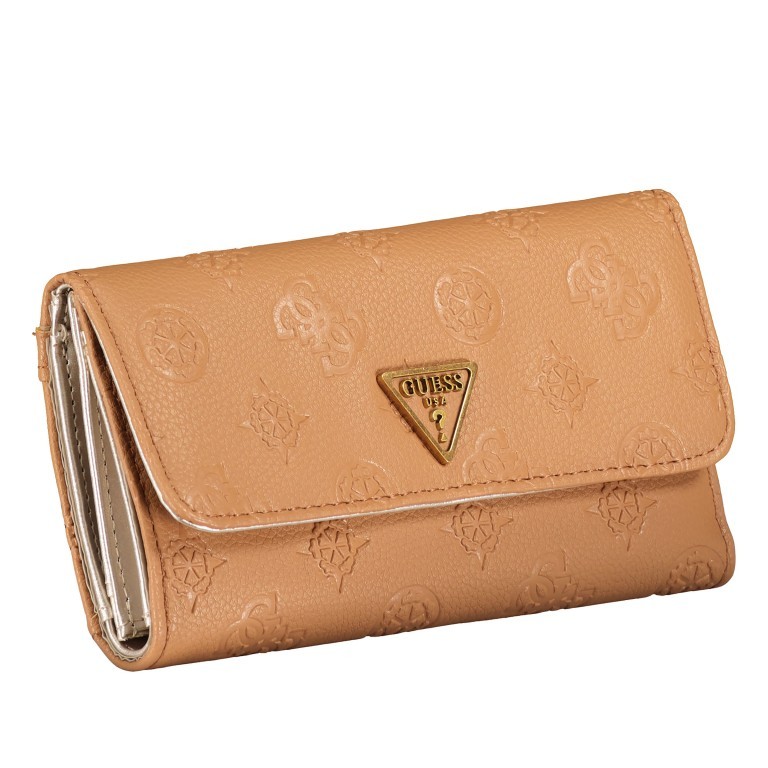 Geldbörse Helaina Caramel, Farbe: cognac, Marke: Guess, EAN: 0190231603160, Abmessungen in cm: 19x11x3, Bild 2 von 4