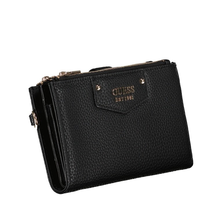 Geldbörse Eco Brenton mit abnehmbarer Handschlaufe Black, Farbe: schwarz, Marke: Guess, EAN: 0190231605553, Abmessungen in cm: 18.5x11x2, Bild 2 von 2