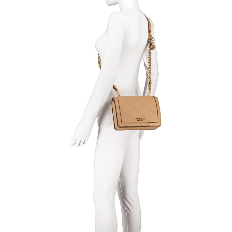 Umhängetasche Abey Beige, Farbe: beige, Marke: Guess, EAN: 0190231595090, Abmessungen in cm: 23x16x8, Bild 4 von 5
