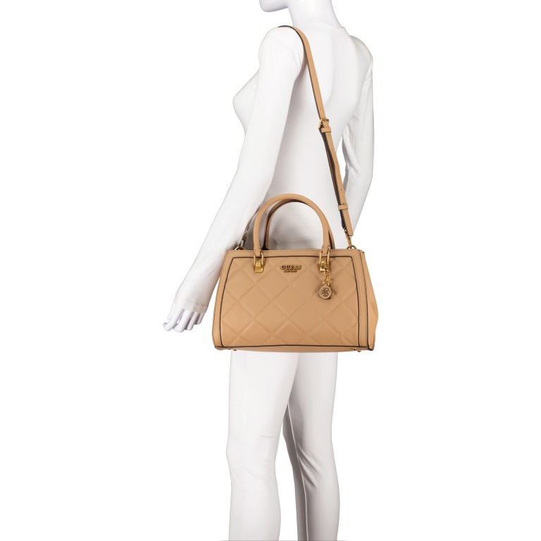 Handtasche Abey Beige, Farbe: beige, Marke: Guess, EAN: 0190231595069, Abmessungen in cm: 33x22x12, Bild 4 von 6