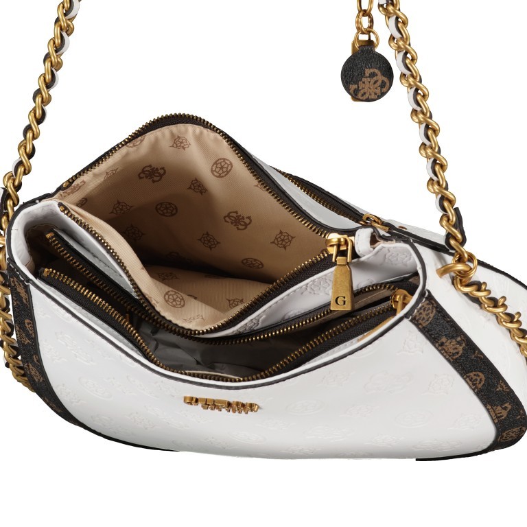 Beuteltasche Abey White Logo Multi, Farbe: weiß, Marke: Guess, EAN: 0190231595694, Abmessungen in cm: 29x20x8, Bild 5 von 5